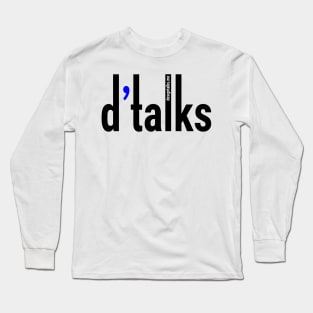 d'talks simple brand logo BLACK Long Sleeve T-Shirt